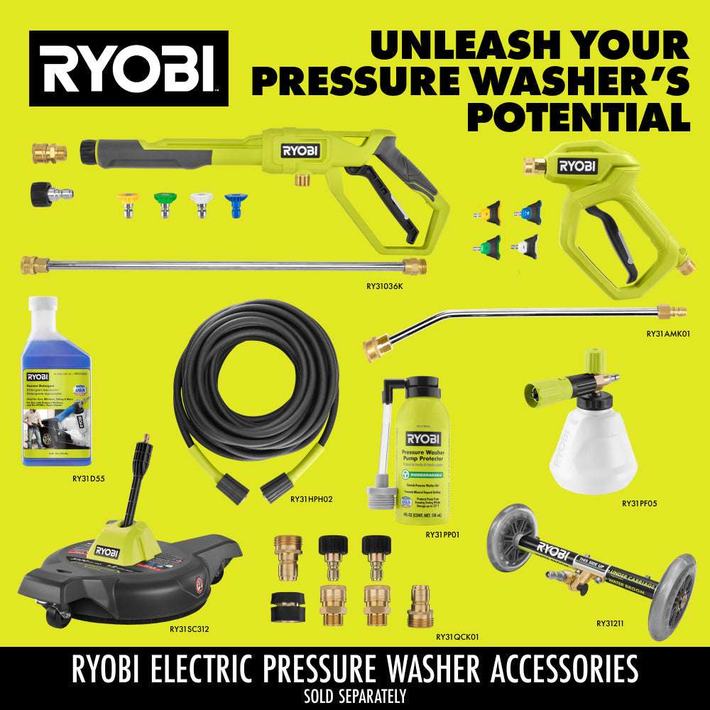 1800 PSI 1.2 GPM Electric Pressure Washer