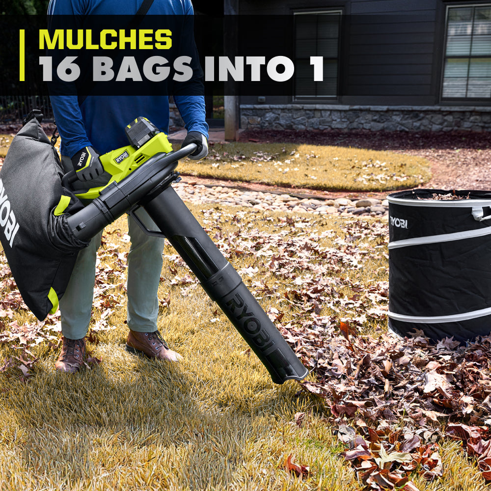 40V HP Brushless Leaf Vacuum/Mulcher Kit