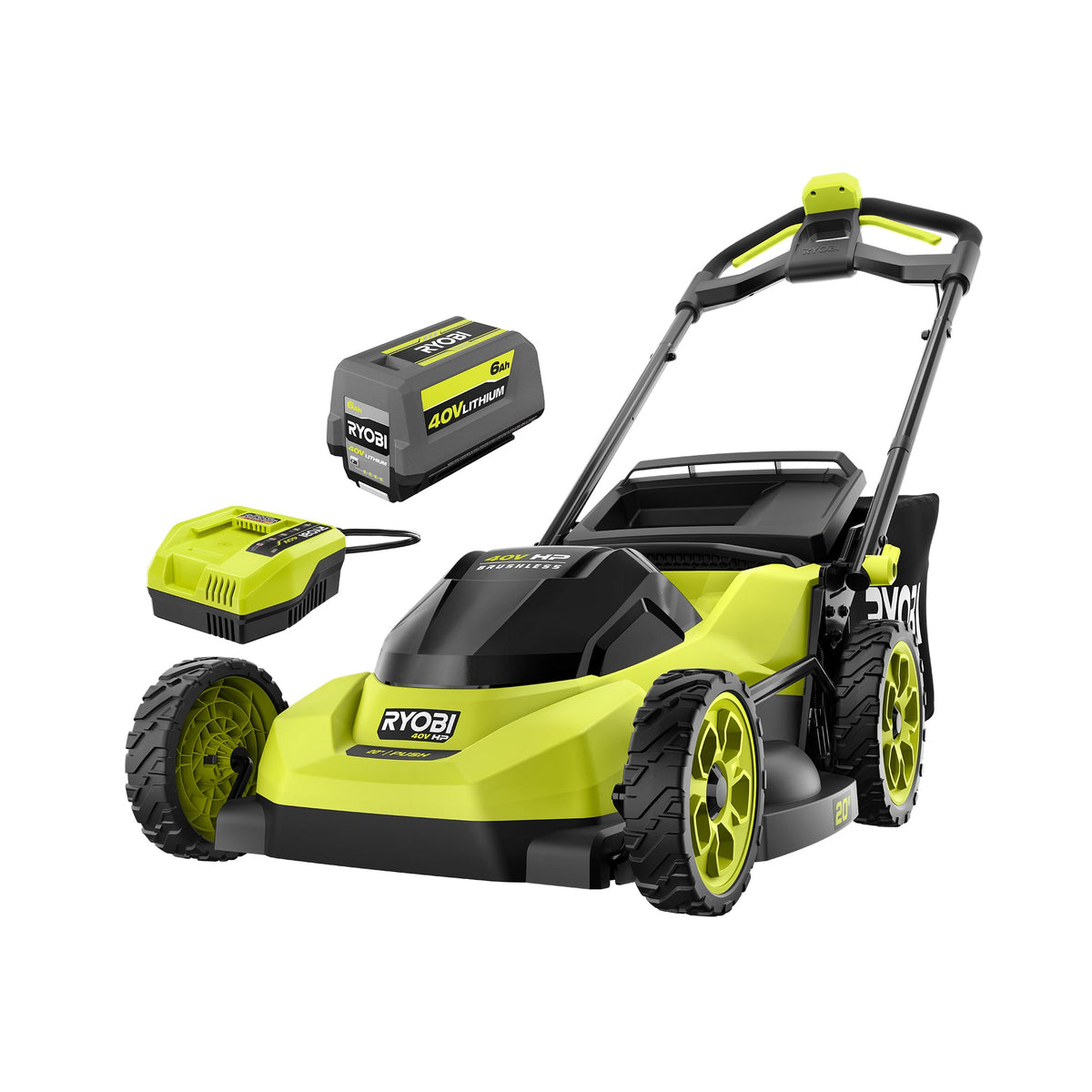 40V HP Brushless 20" Push Mower Kit
