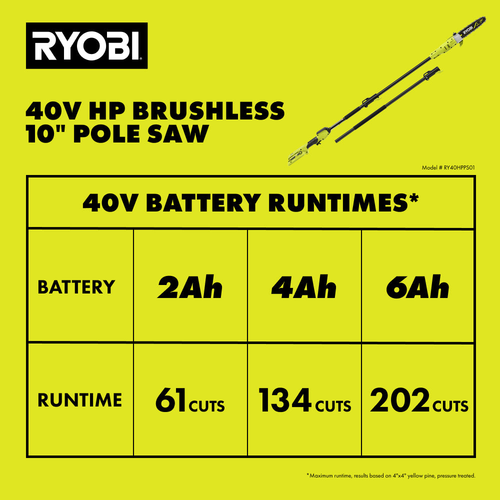 40V HP Brushless 10" Pole Saw