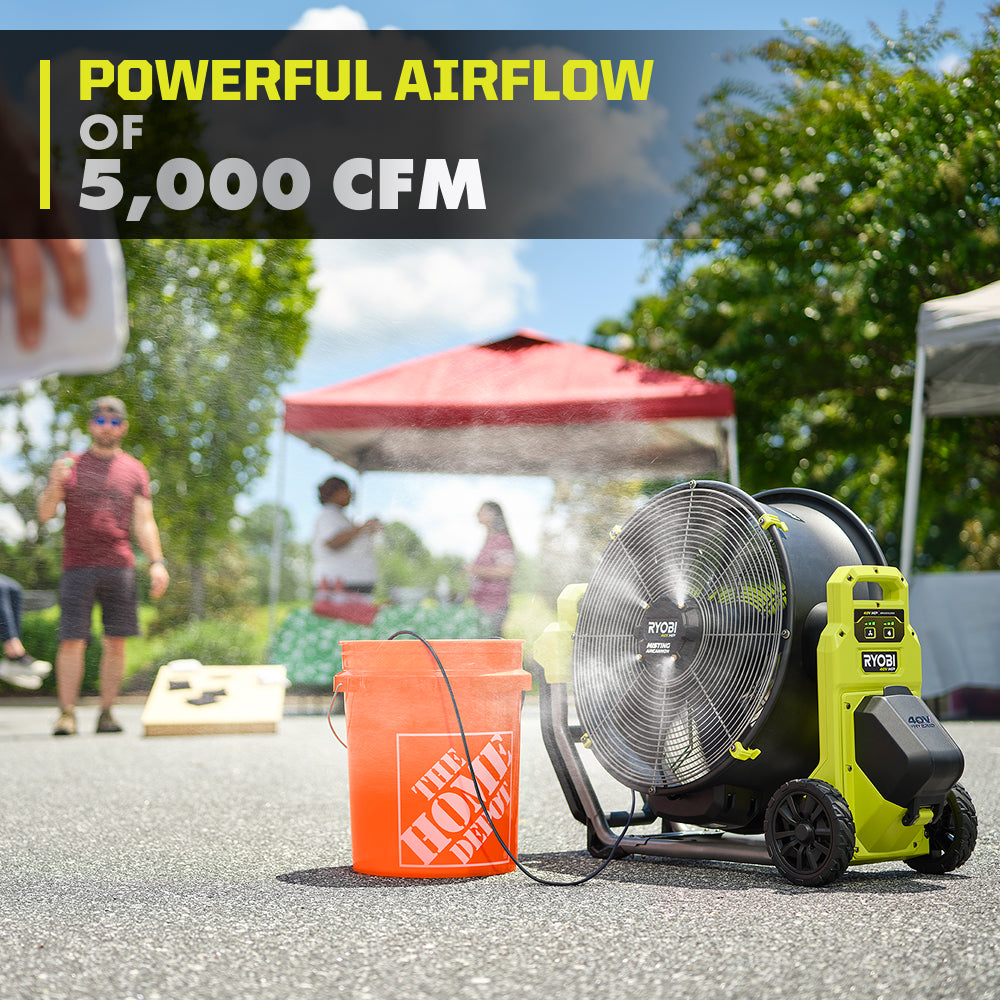 40V HP Brushless Hybrid 18" Misting Air Cannon