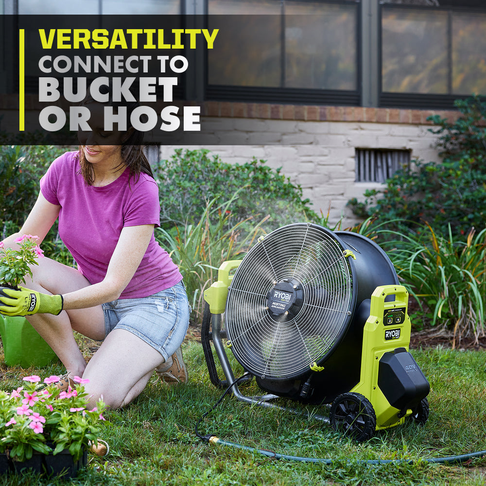 40V HP Brushless Hybrid 18" Misting Air Cannon