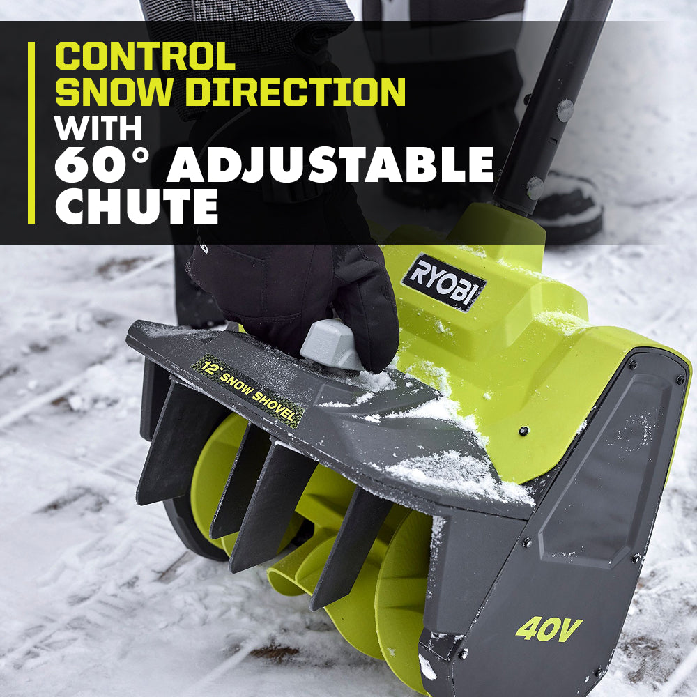40V 12" Snow Shovel Kit