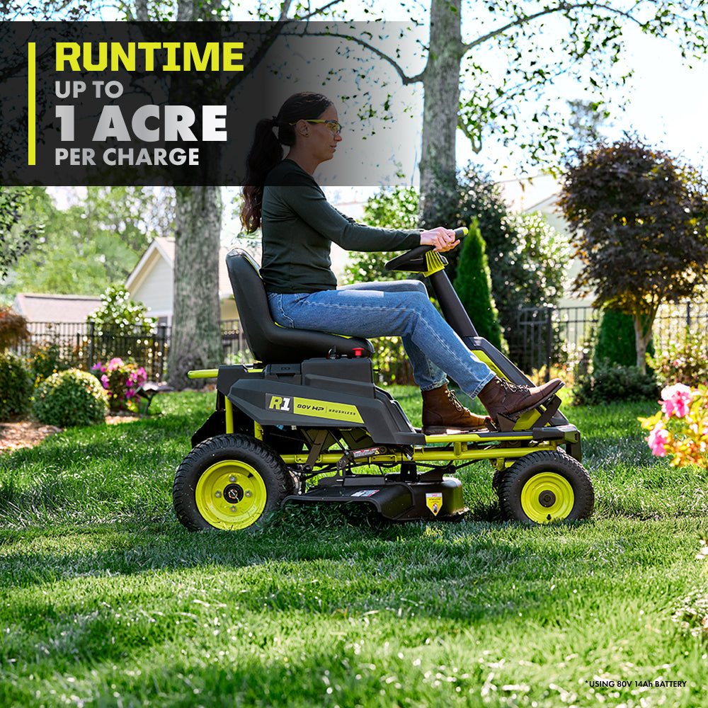 R1 80V HP Brushless 30" Riding Lawn Mower Kit