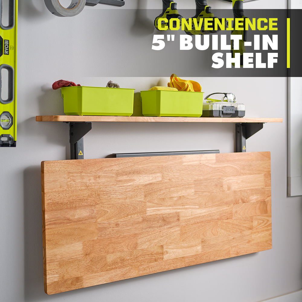 Stowaway Wall Mounted Workbench