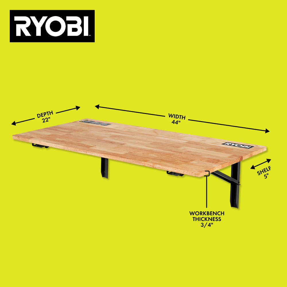 Stowaway Wall Mounted Workbench