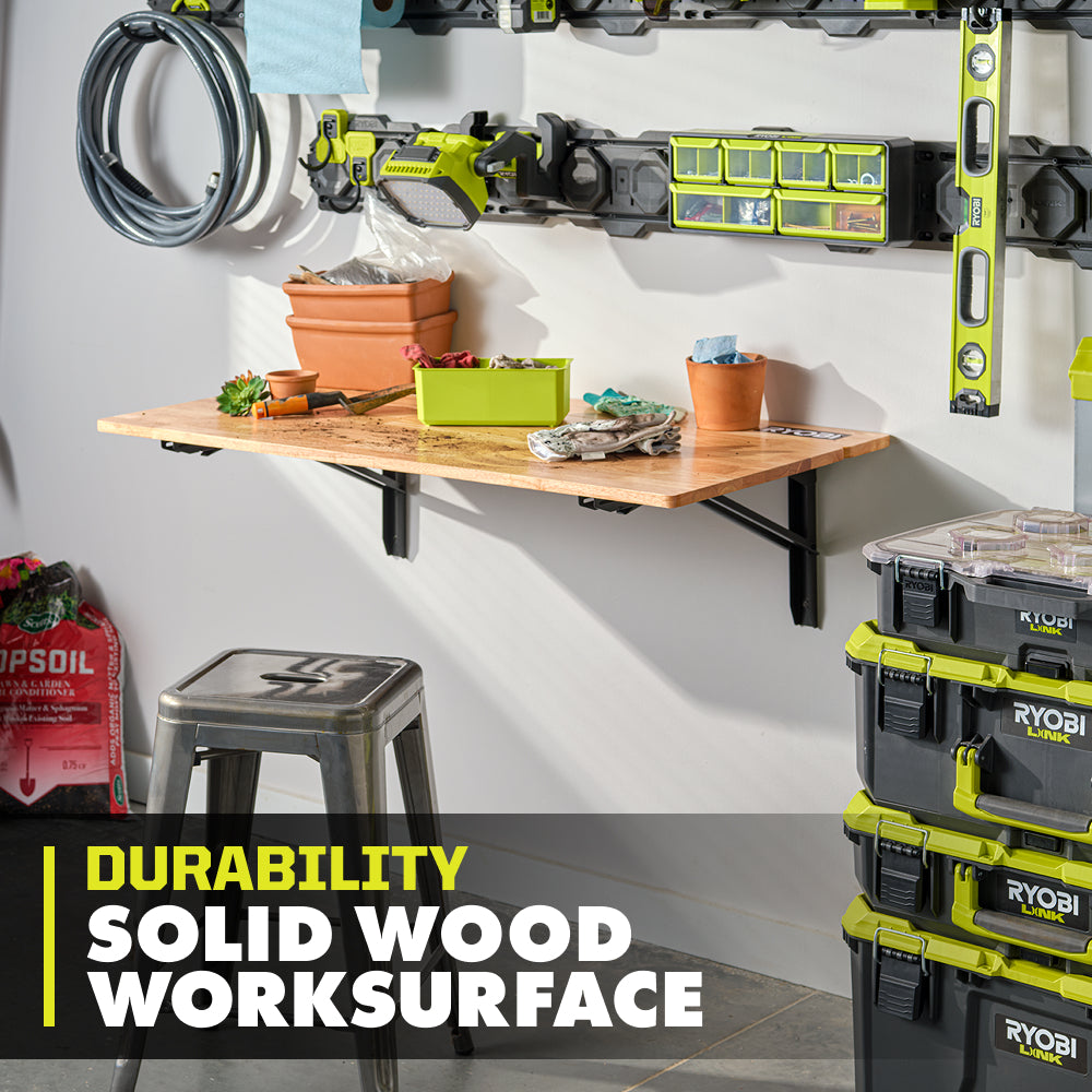 Stowaway Wall Mounted Workbench