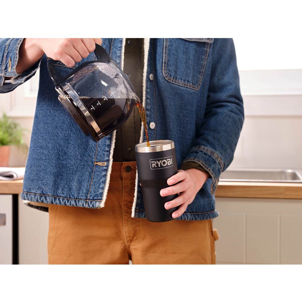 20 oz. Stainless Steel Black Tumbler