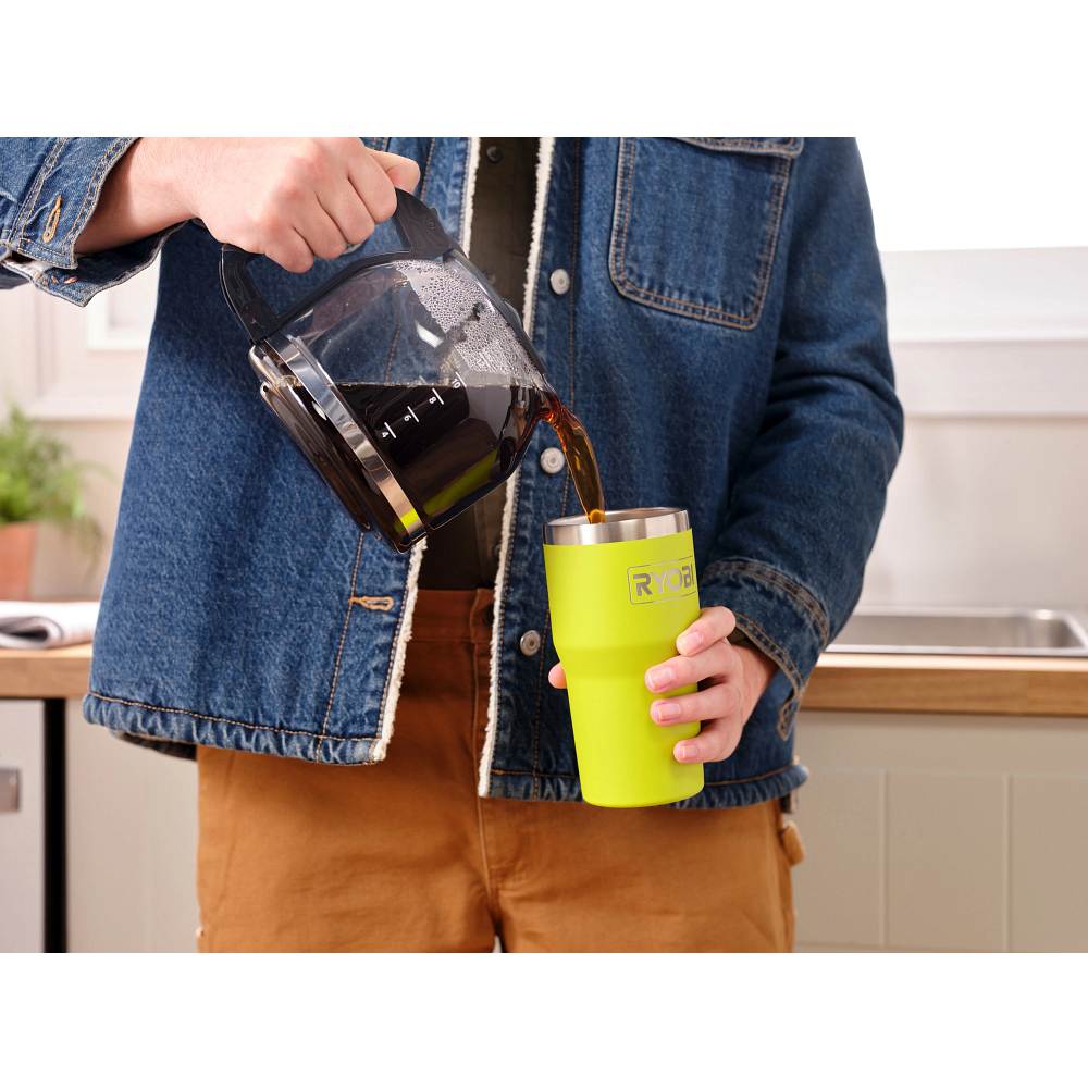 20 oz. Stainless Steel Green Tumbler