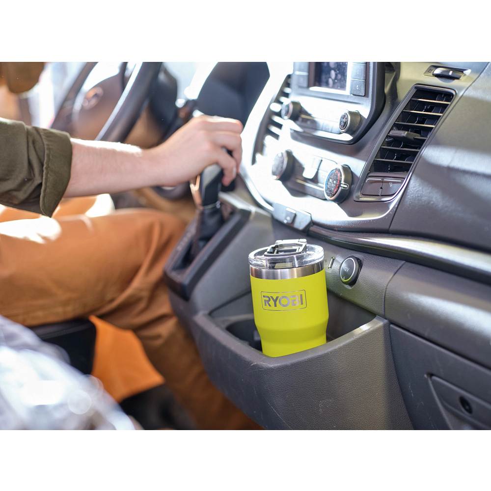20 oz. Stainless Steel Green Tumbler