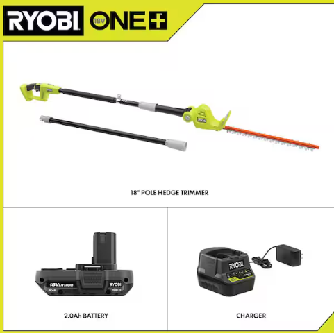 18V ONE+ 18" Pole Hedge Trimmer Kit