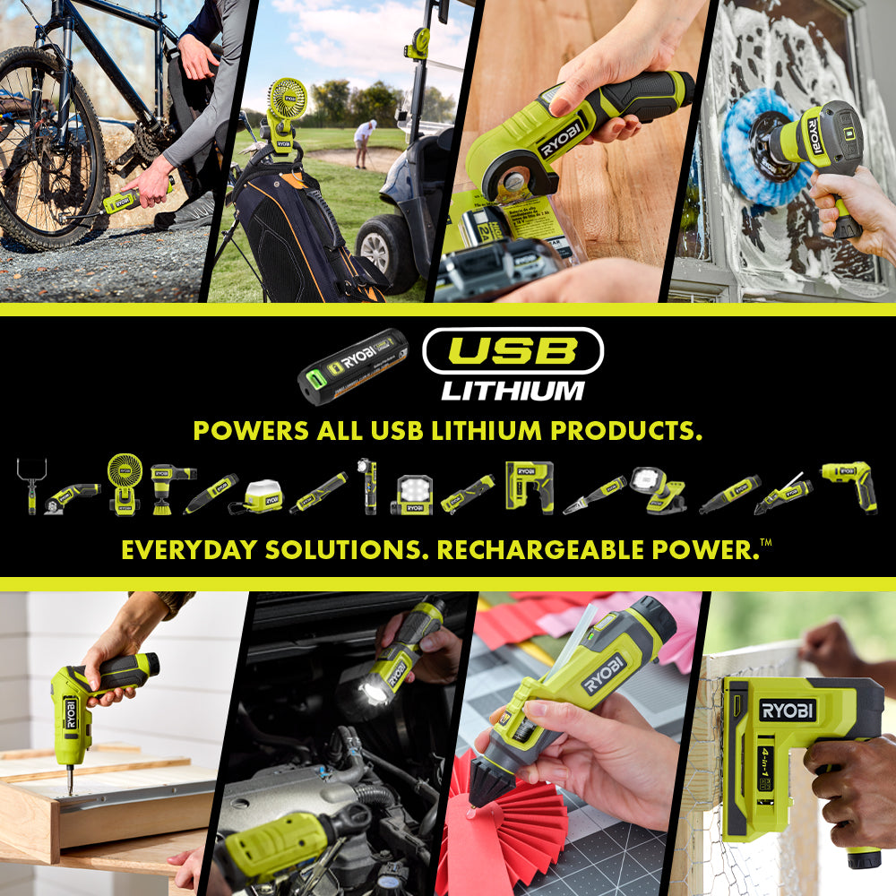 USB Lithium 1/4" Light Duty Ratchet Kit