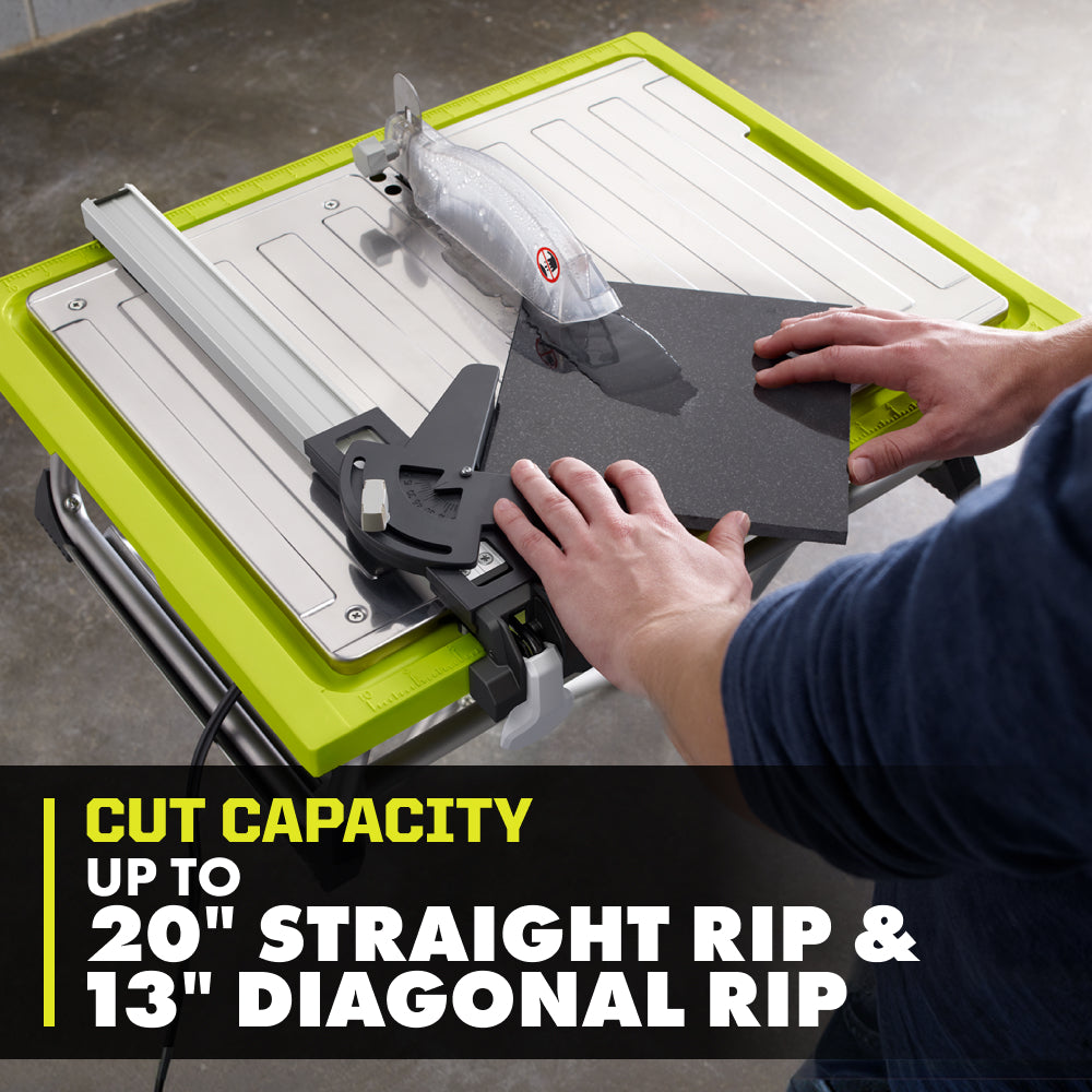 4.8 Amp 7" Diamond Blade Corded Wet Tabletop Tile Saw