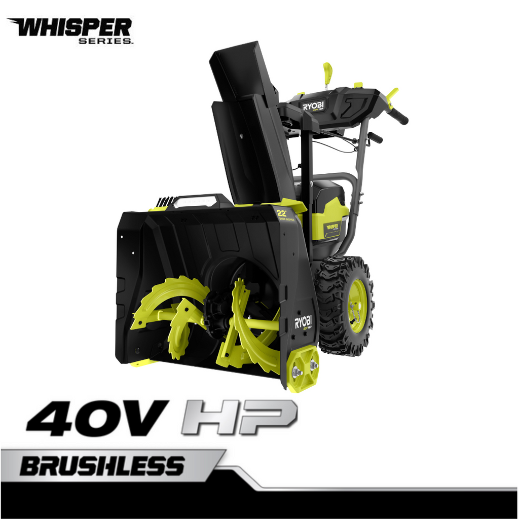 40V HP Brushless WHISPER SERIES 22" Two-Stage Snow Blower Kit