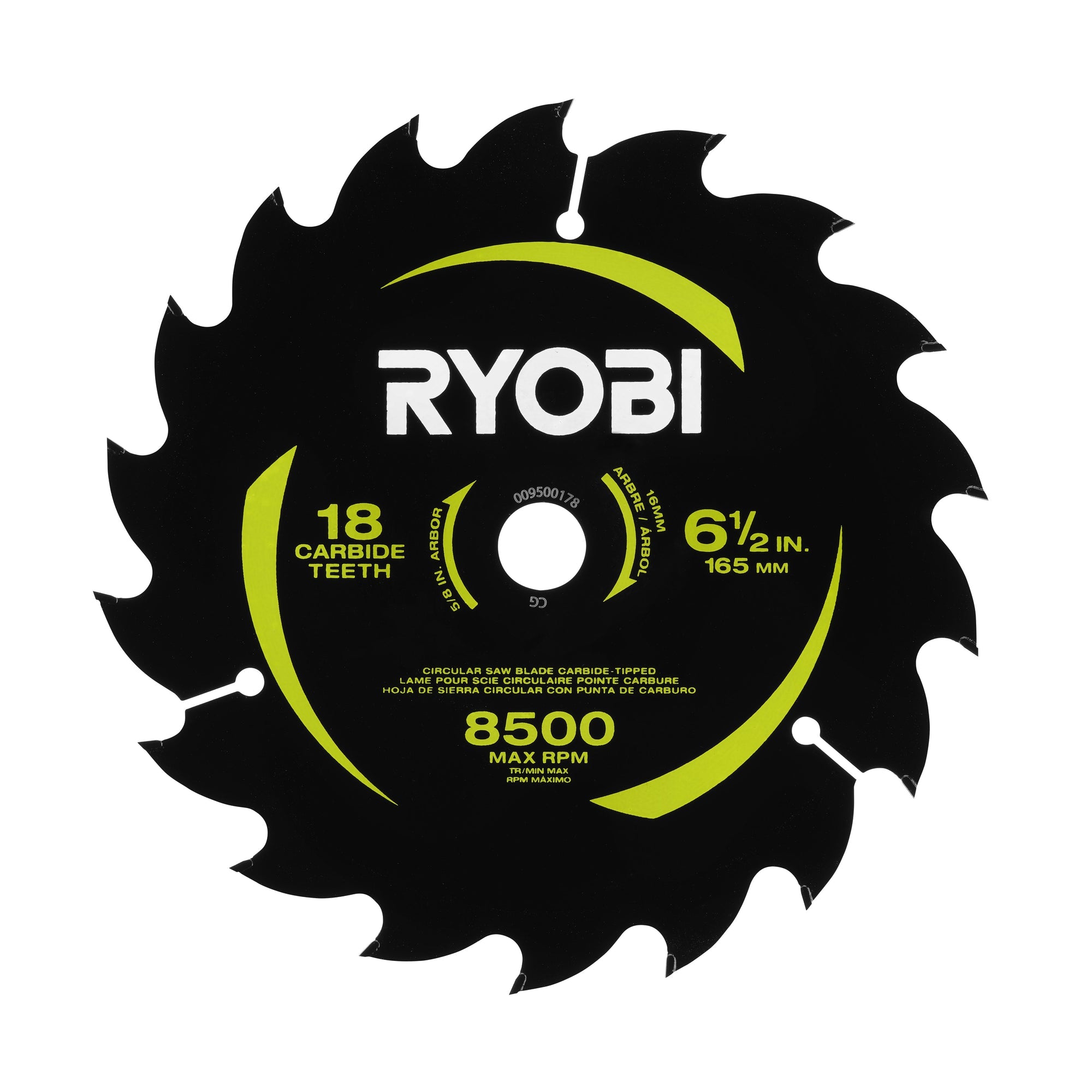 6-1/2" 18 Carbide Teeth Thin Kerf Circular Saw Blade