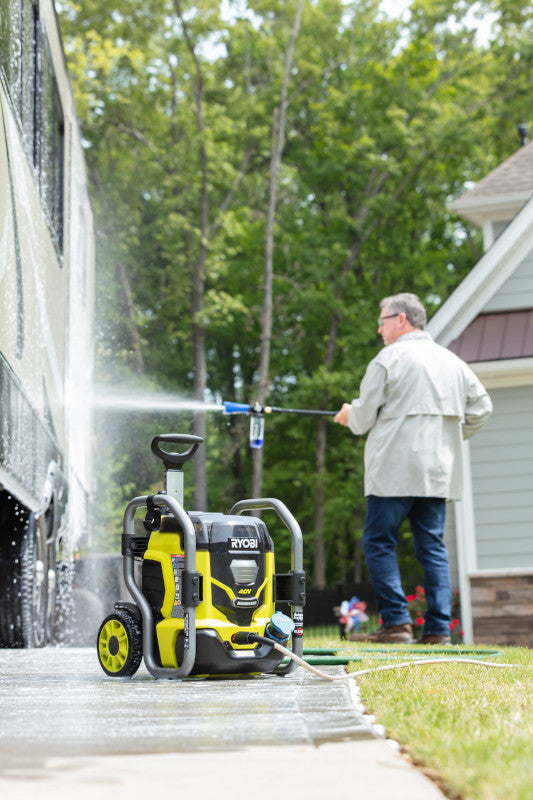 40V 1500 PSI 1.2 GPM Cordless Cold Water Electric Pressure Washer with (2) 5.0 Ah Batteries and Charger