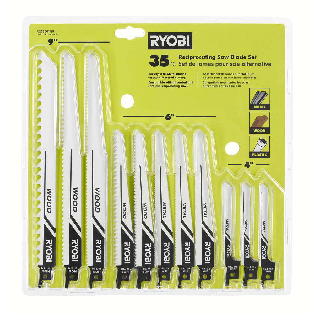 35 PC. Reciprocating Saw Blade Set