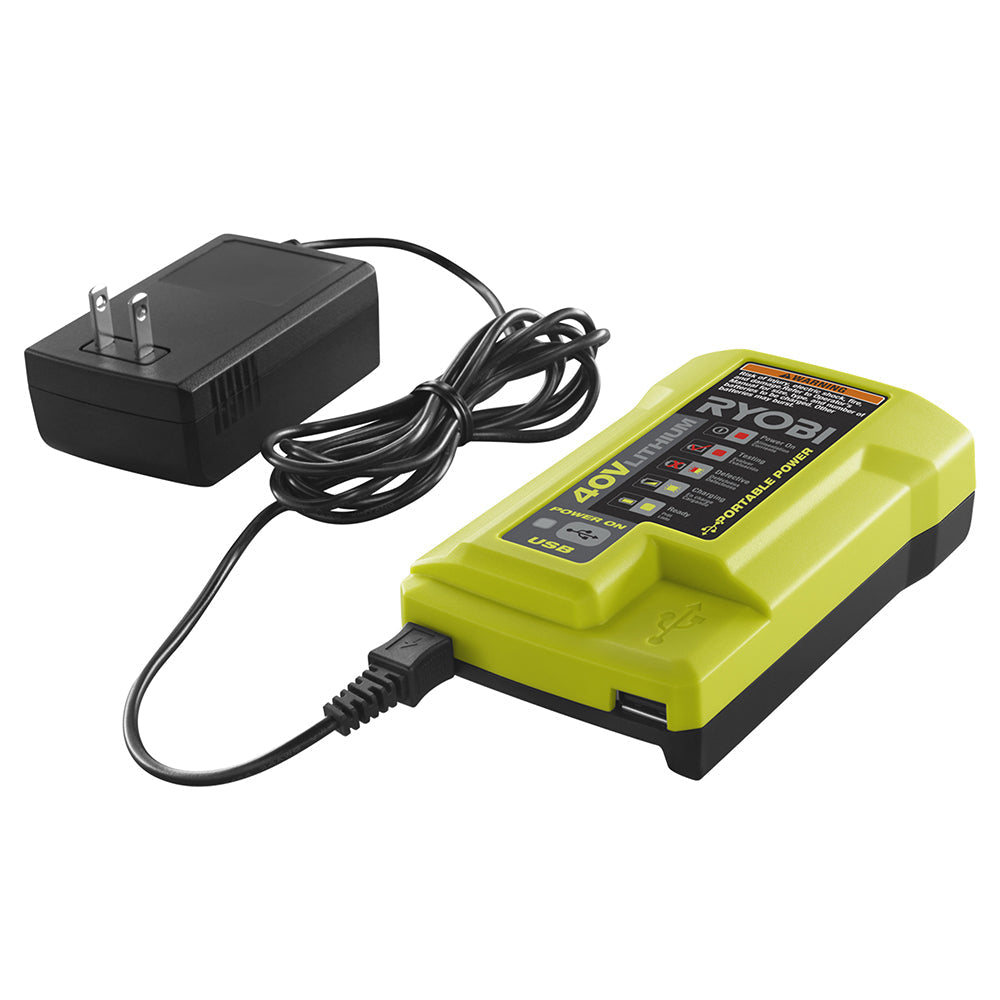 40V Charger with USB Port