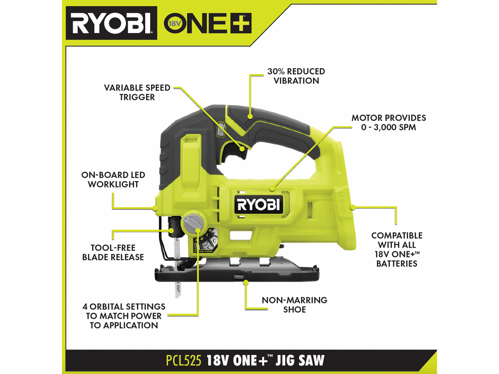 18V ONE+ Jig Saw Kit