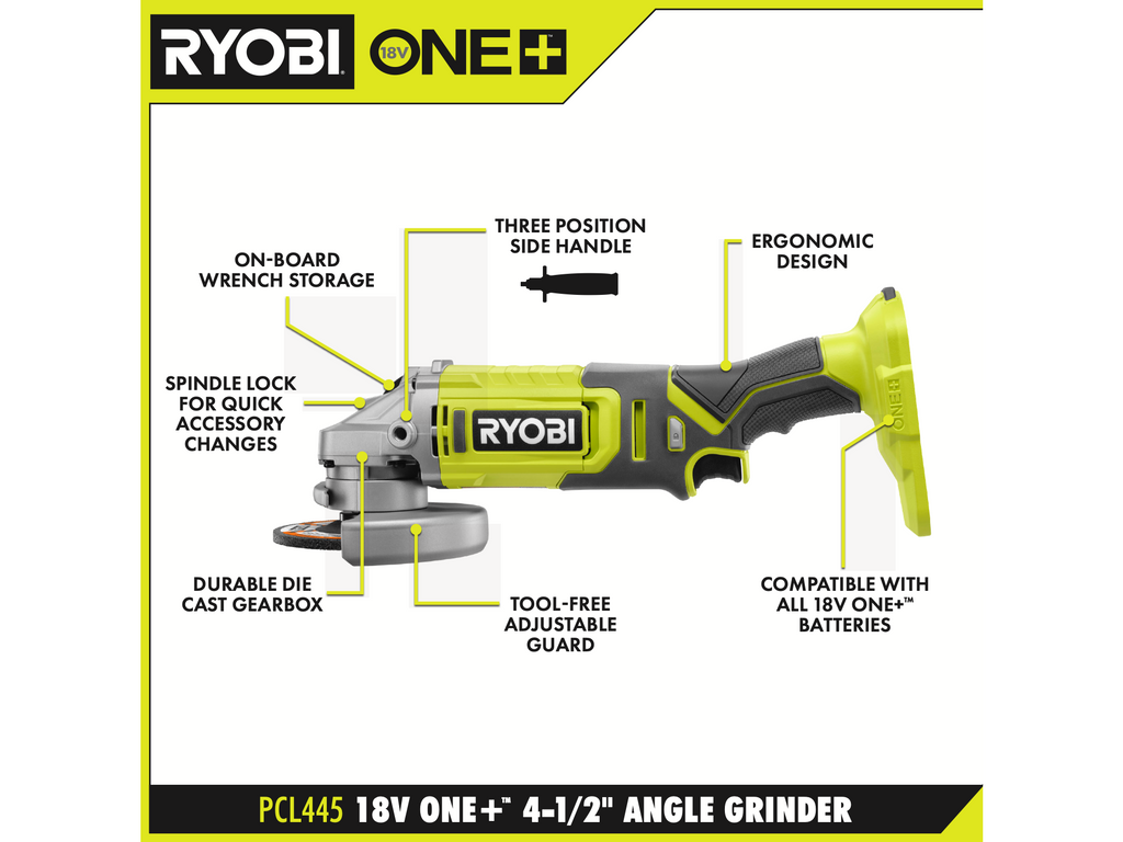 18V ONE+ 4-1/2" Angle Grinder Kit