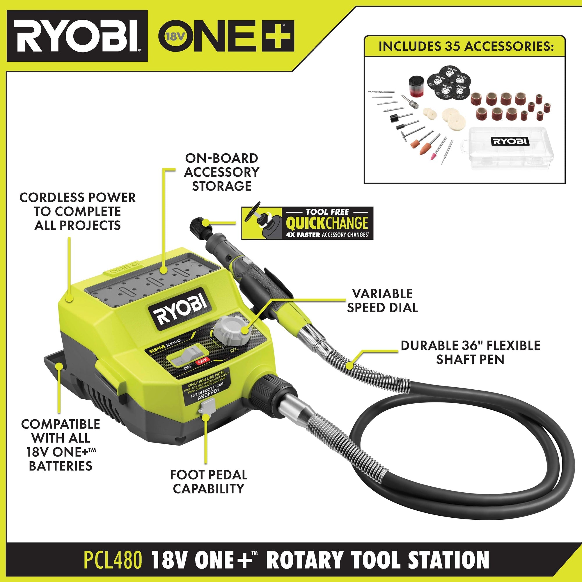 18V ONE+ Rotary Tool Station