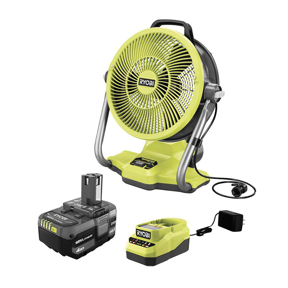 ONE+ 18V Cordless Hybrid 12" Misting Cannon Kit with (1) 4.0 Ah Battery and Charger