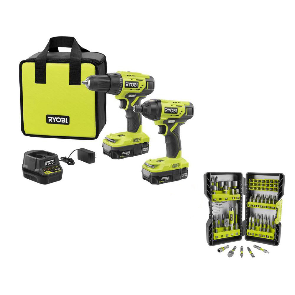 18V ONE+ 2-Tool Combo Kit with 70 PC. Impact Rated Driving Kit