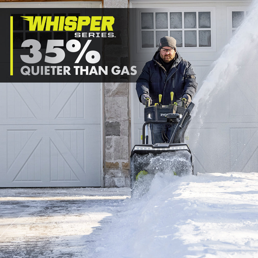 40V HP Brushless Whisper Series 24" Two-Stage Snow Blower Kit
