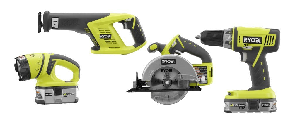 4 PC. Combo Kit with Compact Drill