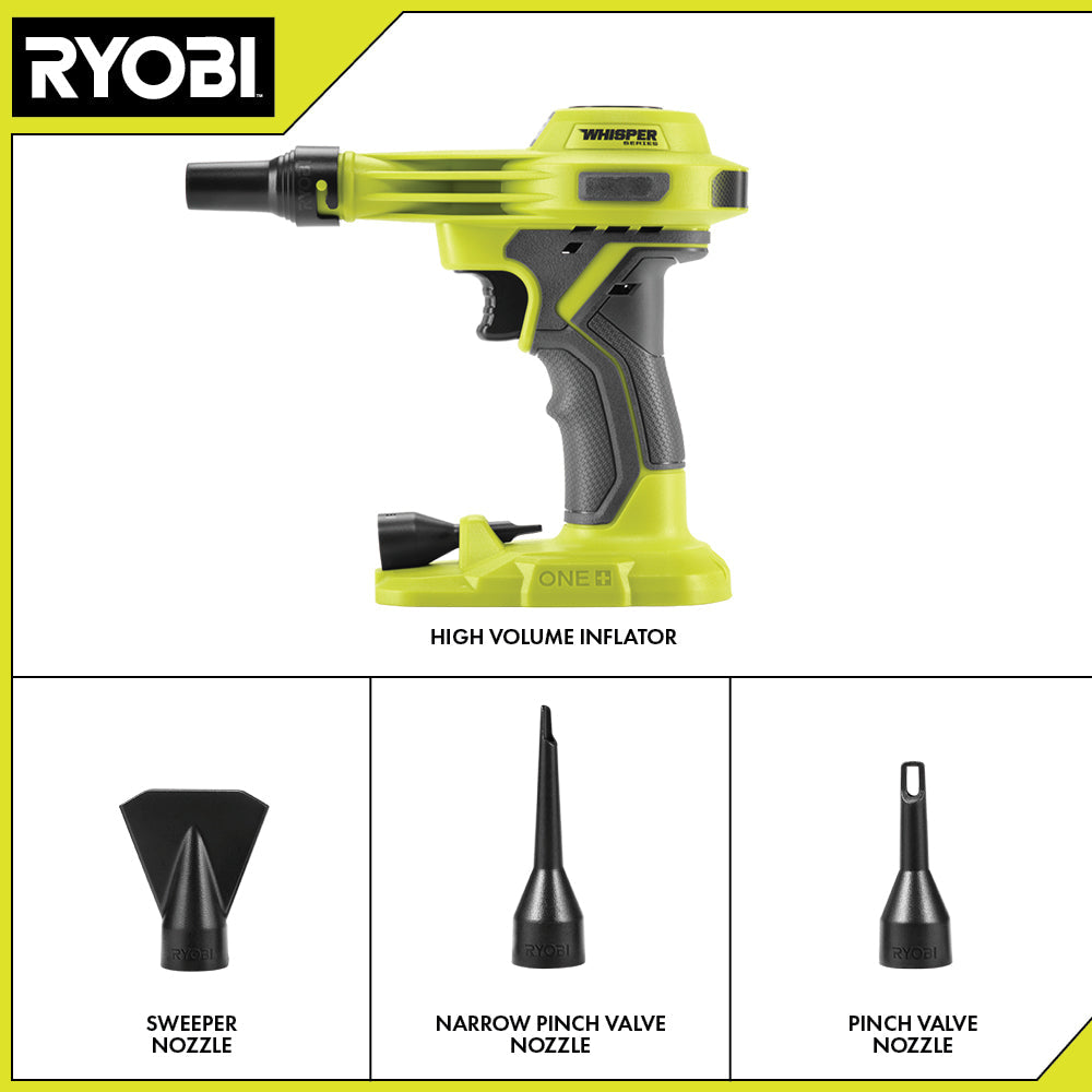 18V ONE+ WHISPER SERIES High Volume Inflator