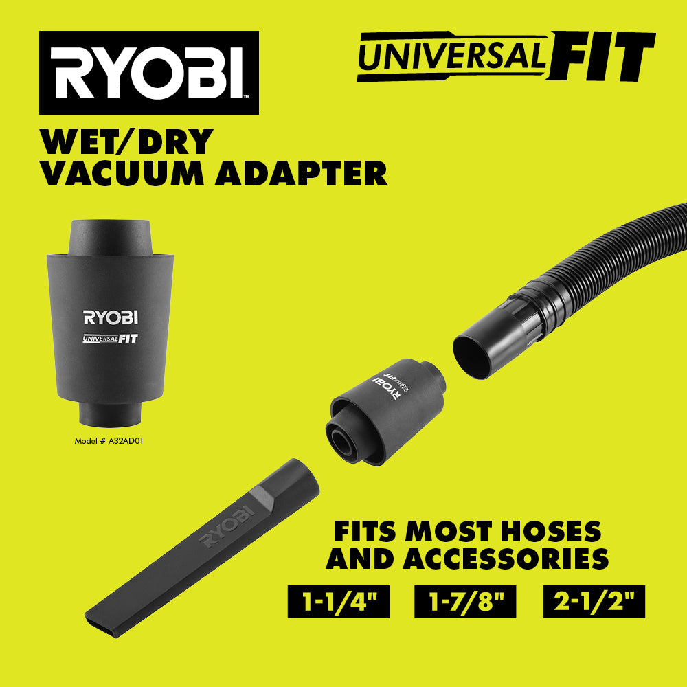UNIVERSALFIT Wet/Dry Vacuum Adapter