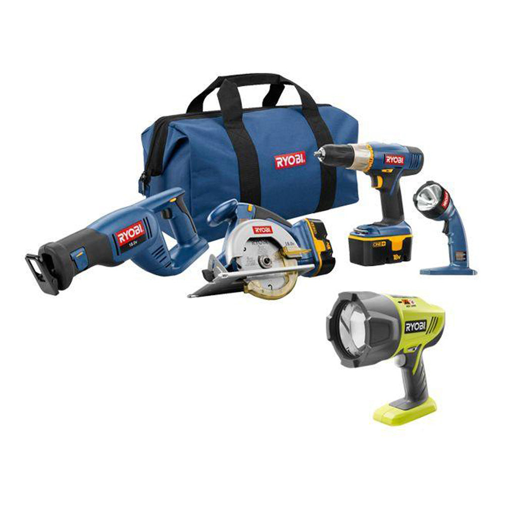 18V ONE+ Super Combo Kit (4-Tool) + Xenon Spotlight