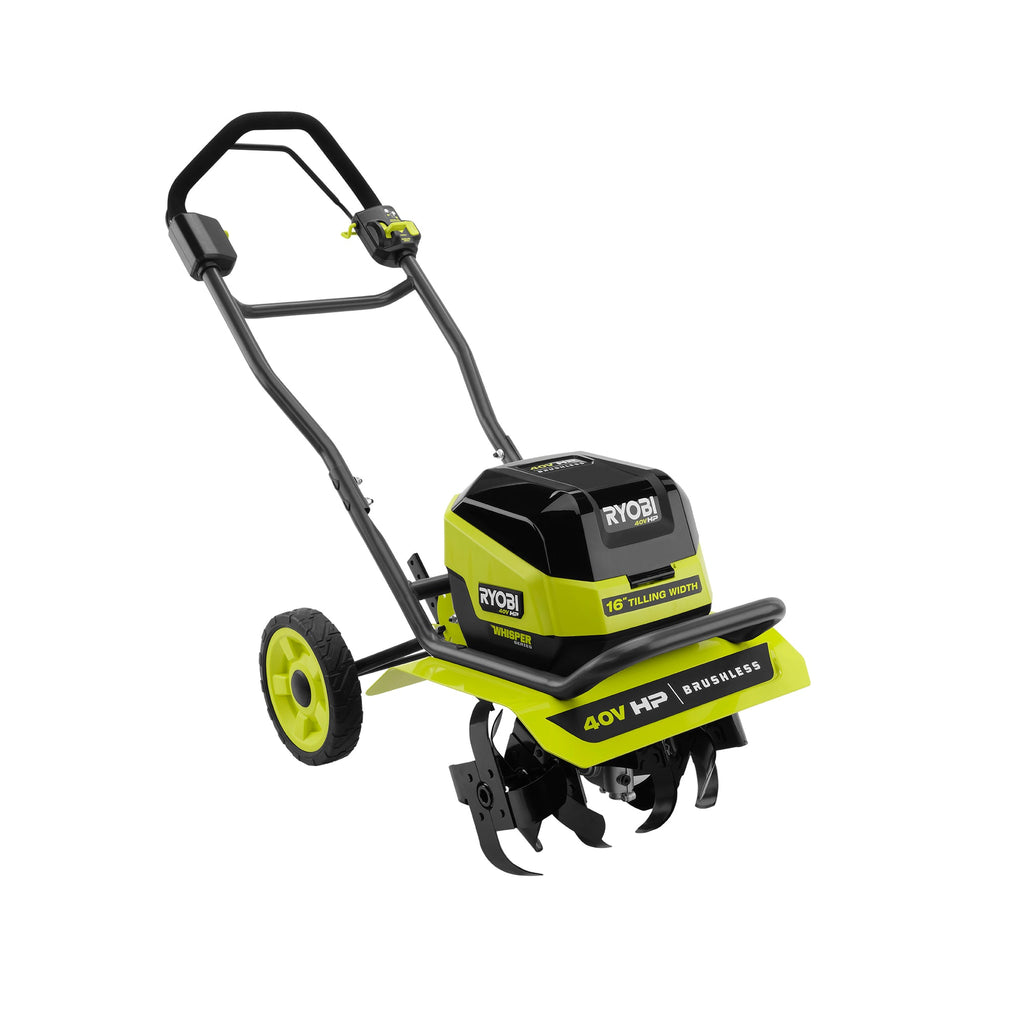 40V HP Brushless WHISPER SERIES 16" Front Tine Tiller Kit
