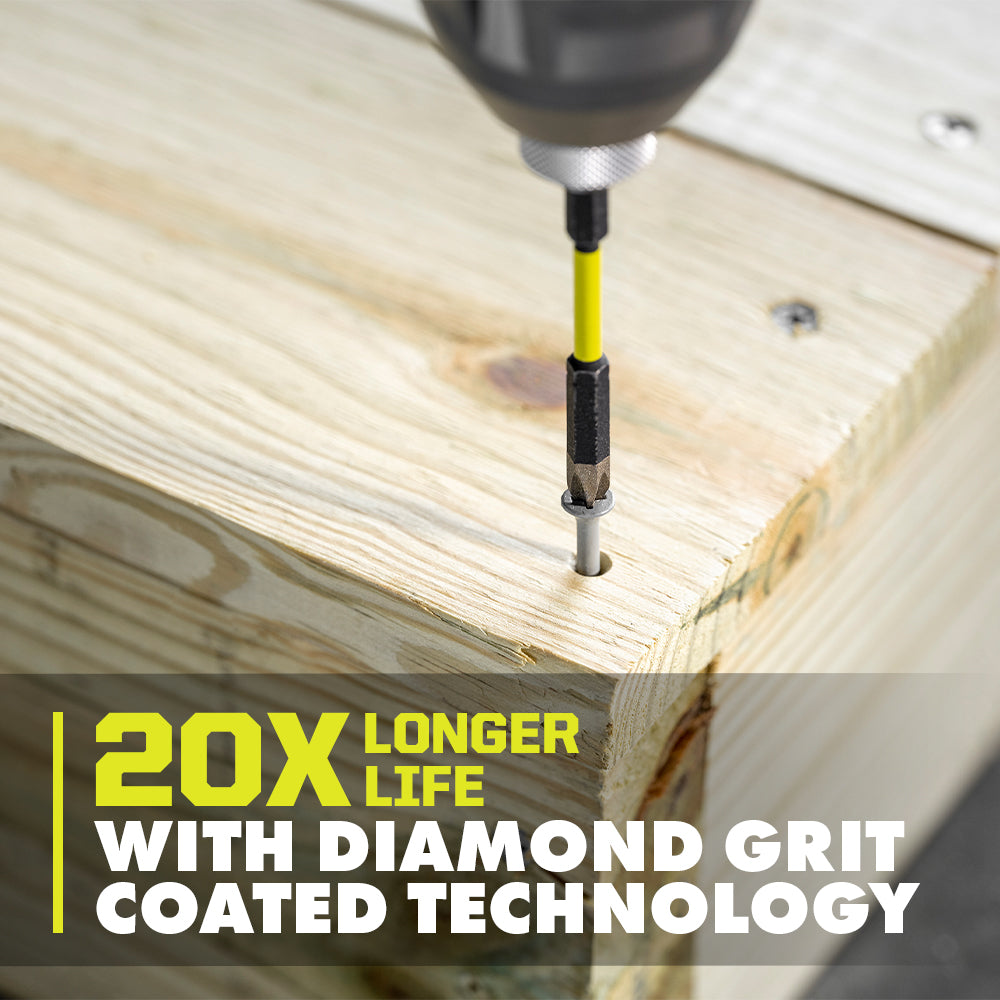 3 PC. 3-1/2" Diamond Grit Impact Drive Bits