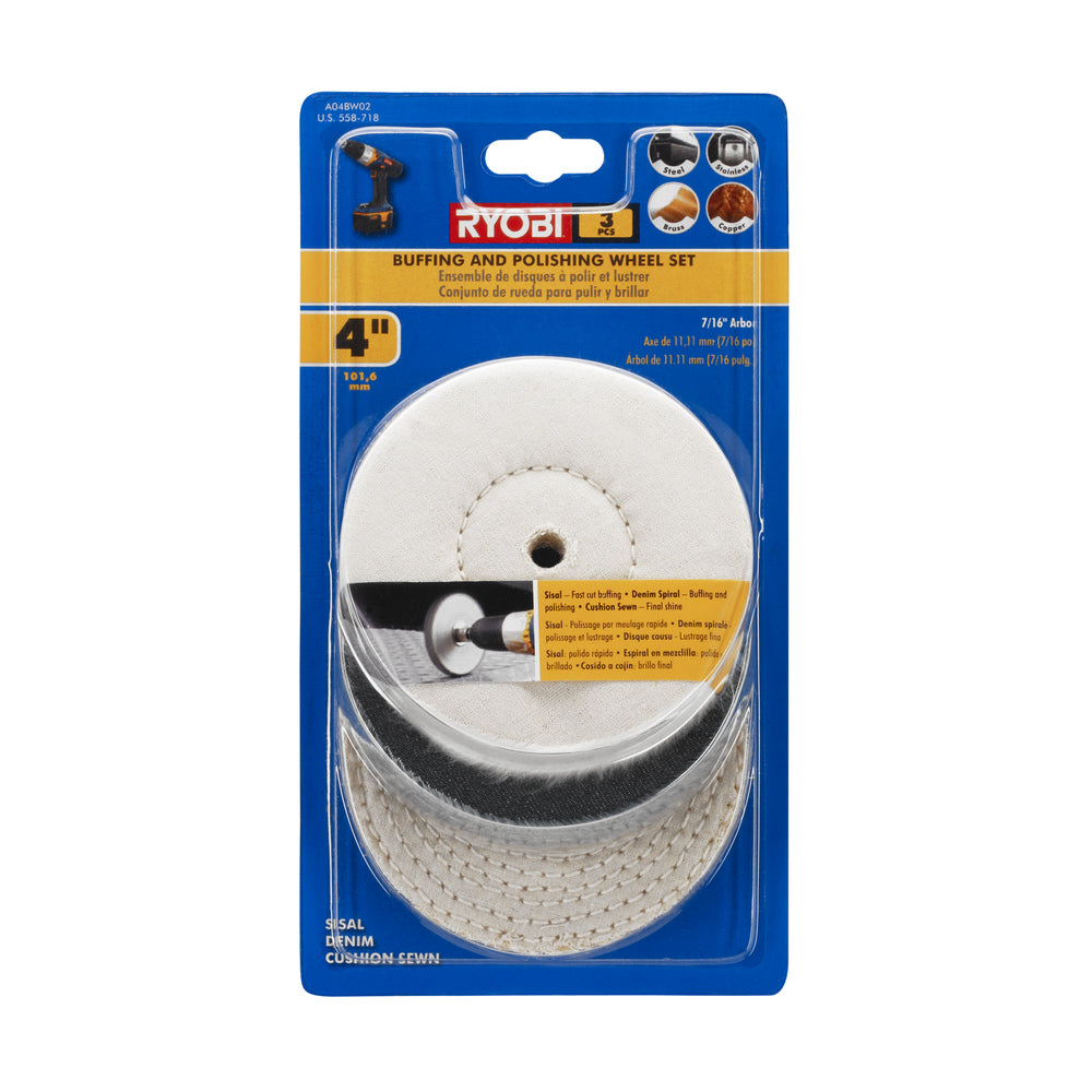 4" Buffing Wheel Set