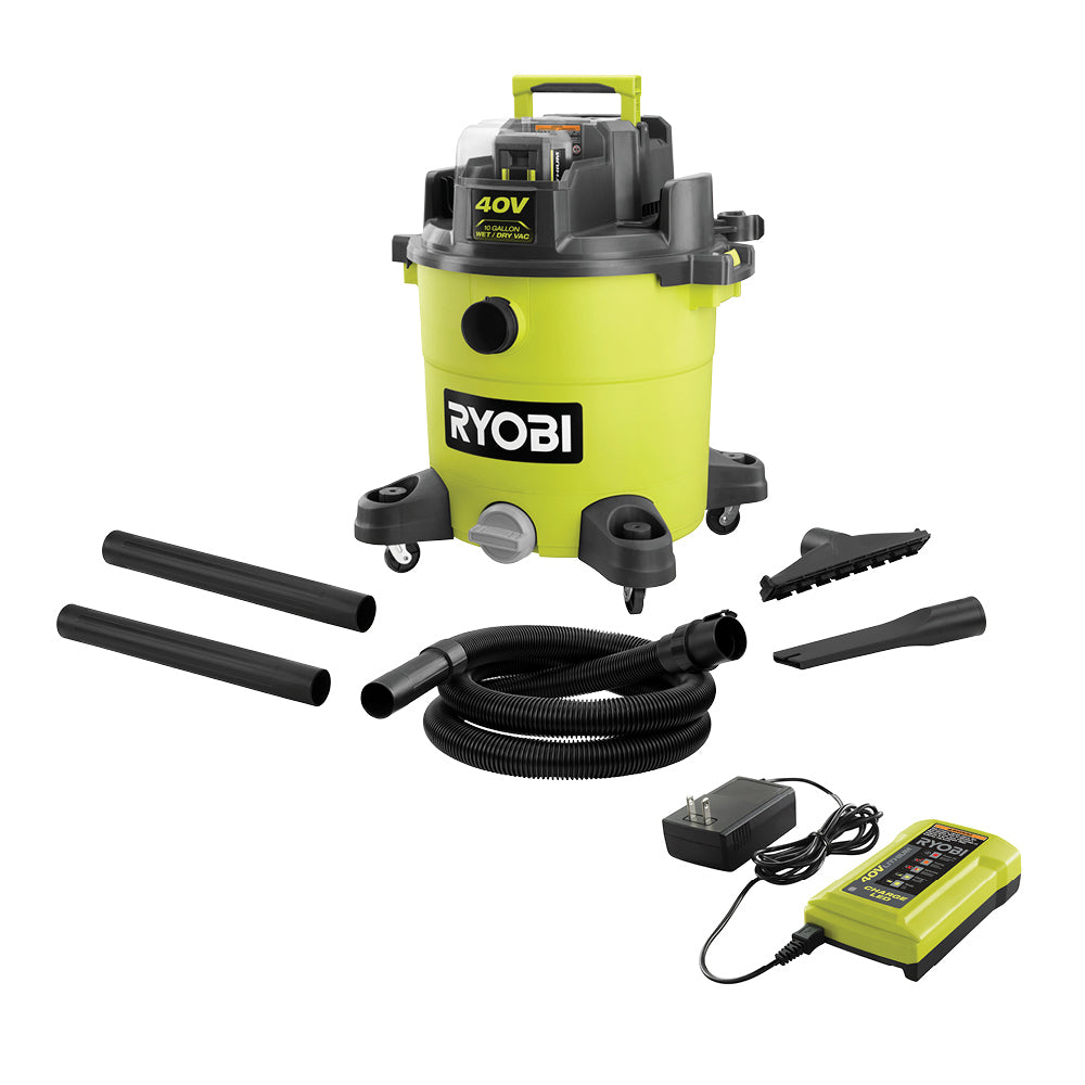 40V 10 Gallon Wet/Dry Vacuum Kit