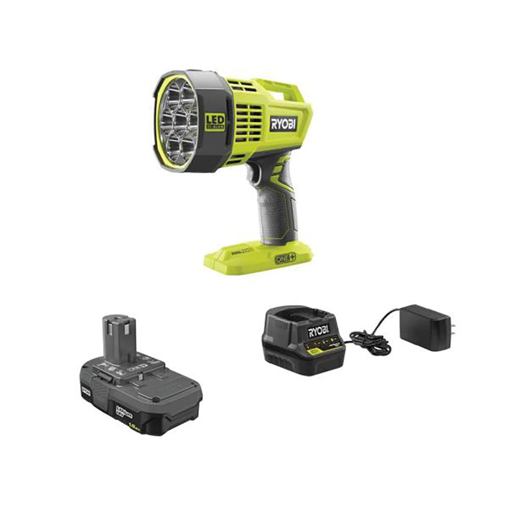 18V ONE+ Hybrid LED Spot Light Kit with 12-Volt Automotive Cord, 1.5 Ah Battery, and Charger