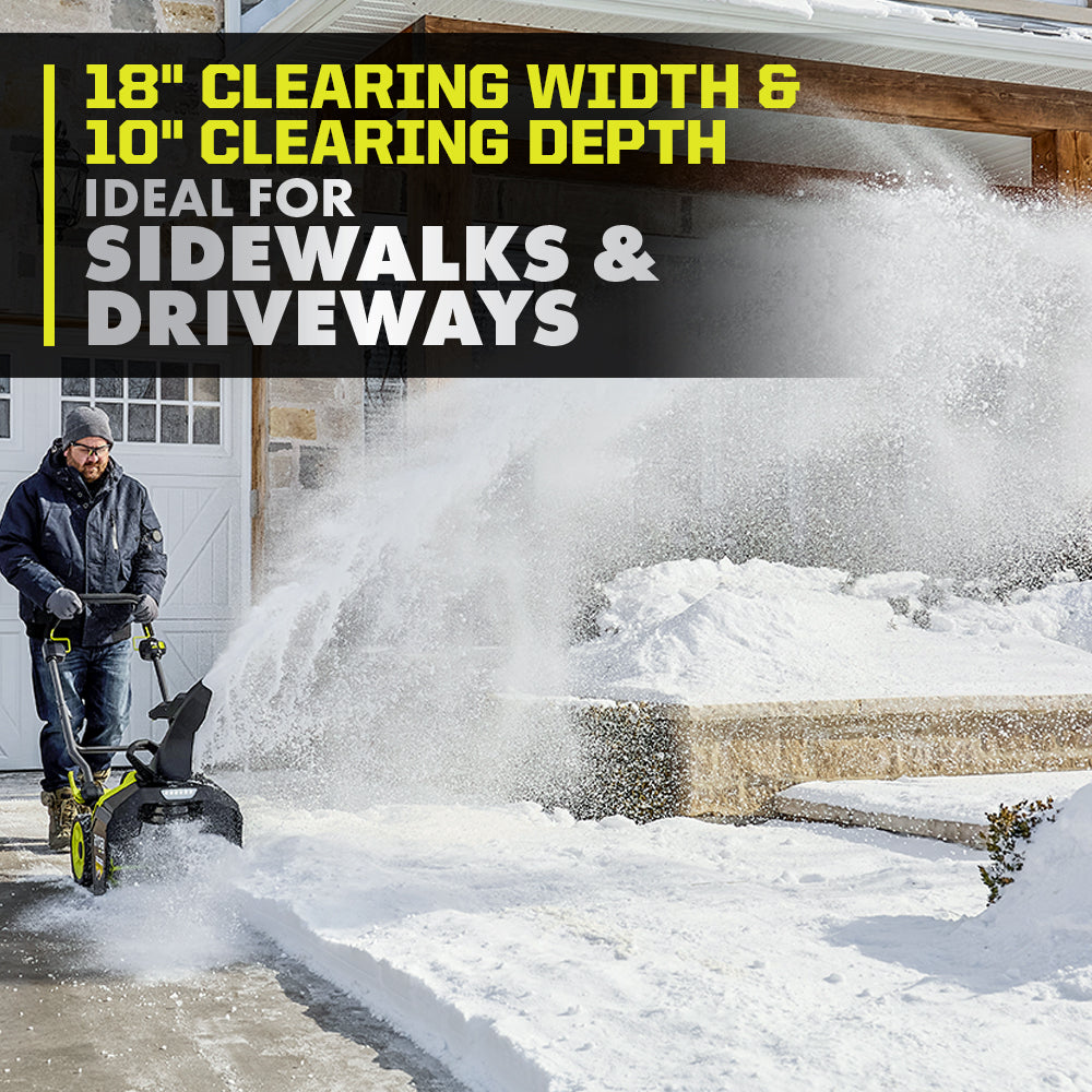 40V HP Brushless 18" Snow Blower Kit