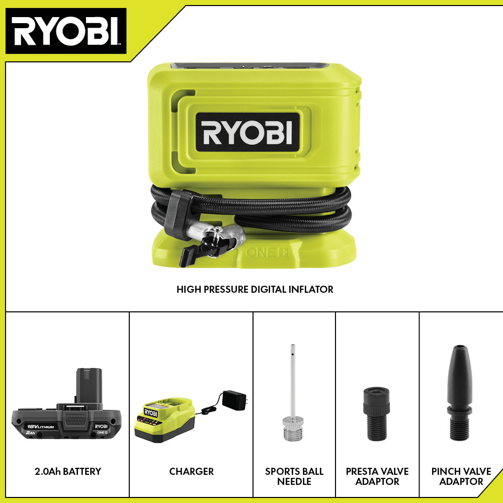 18V ONE+ High Pressure Digital Inflator Kit