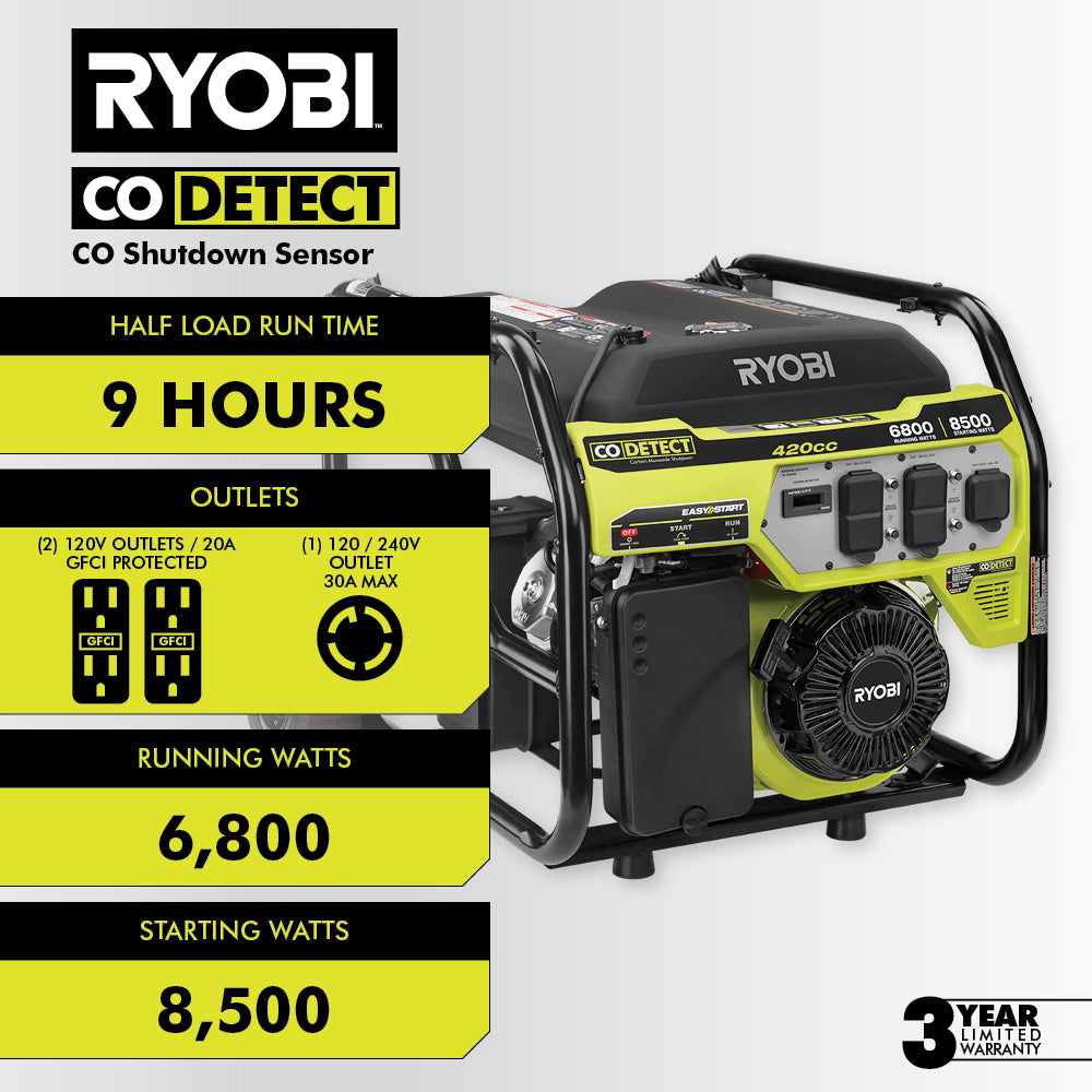 6800 Watt Portable Generator