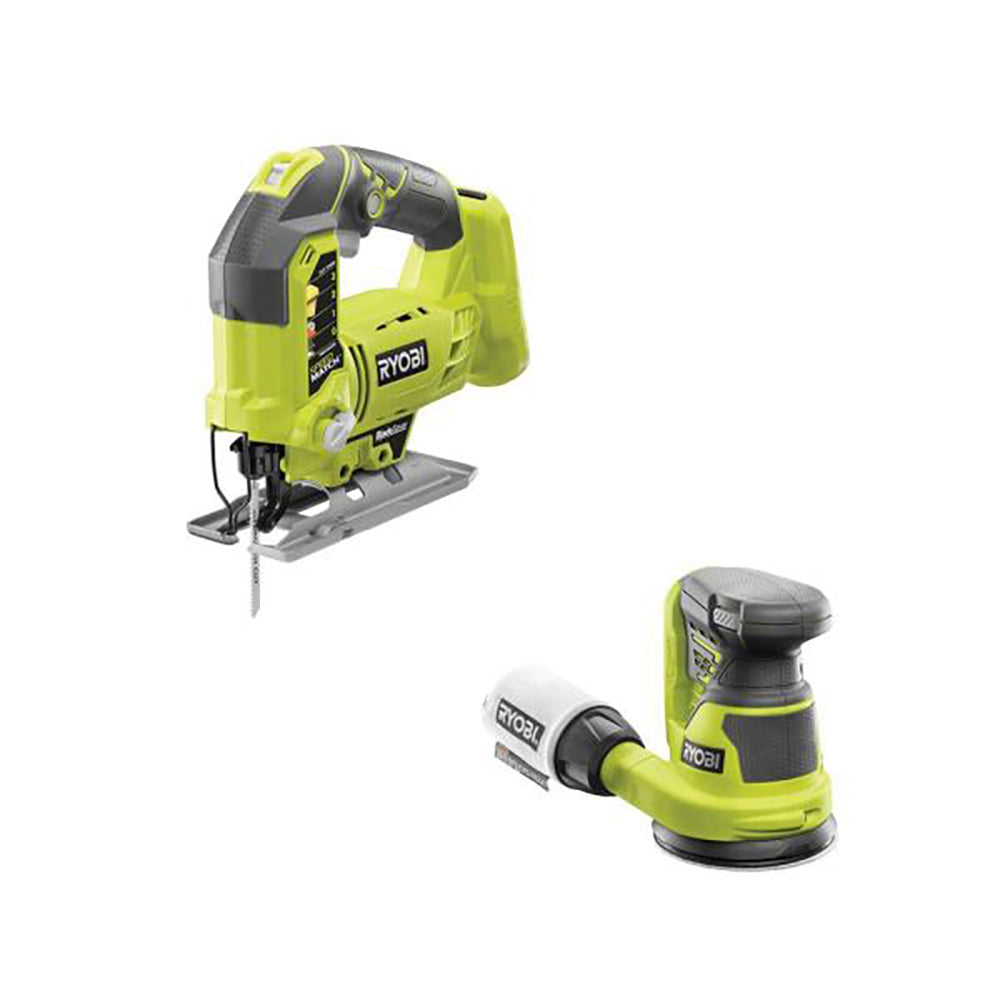 18V ONE+ Orbital Jig Saw & 5" Random Orbit Sander