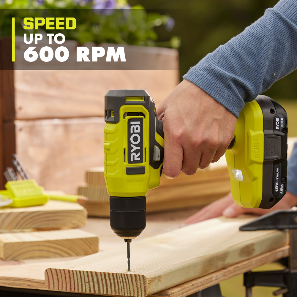 18V ONE+ 3/8" CORDLESS DRILL/DRIVER KIT WITH 1.5Ah BATTERY AND CHARGER