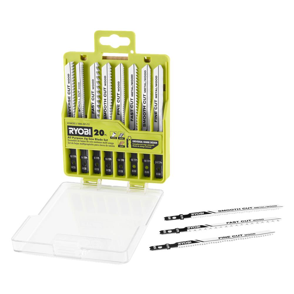 20 PC. All Purpose Jig Saw Blade Set
