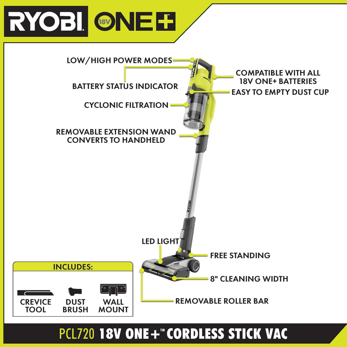 18V ONE+ Stick Vacuum Kit