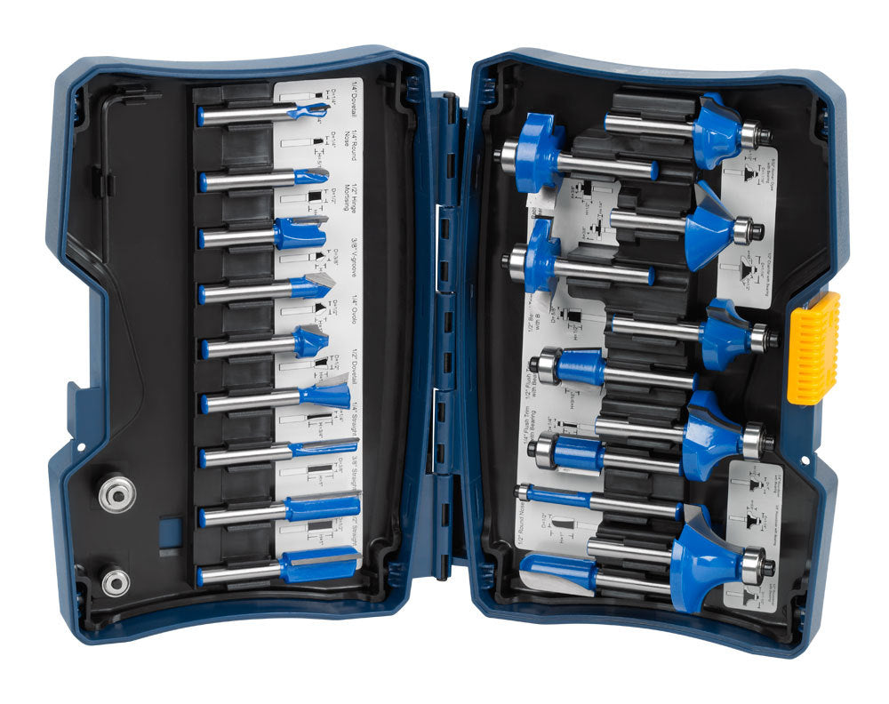 20 PC. Mixed Router Bit Set