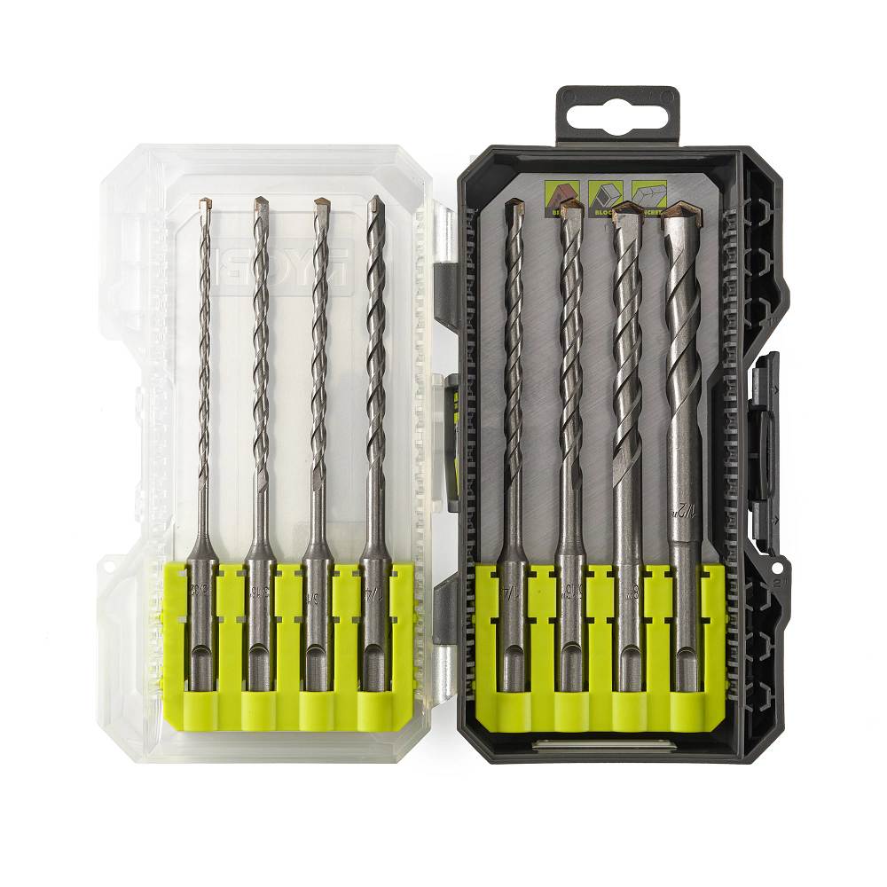 8 PC. SDS-Plus 6" 2-Cutter Drill Bit Set