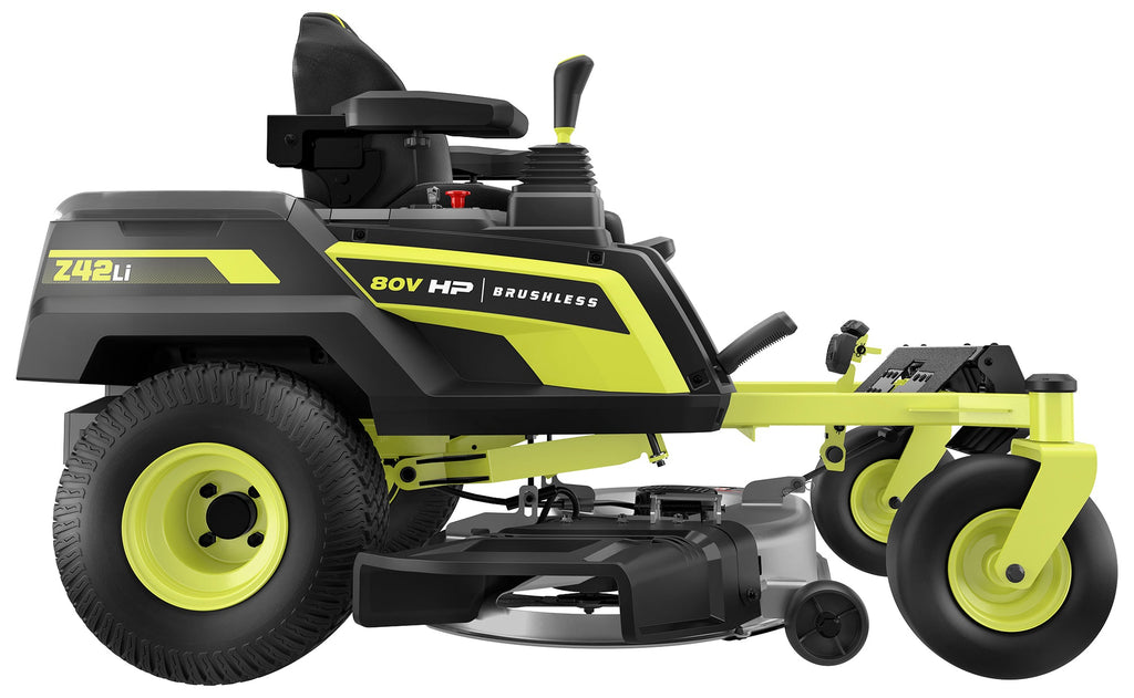 80V HP Brushless 42" Lithium Electric Zero Turn Riding Mower Kit