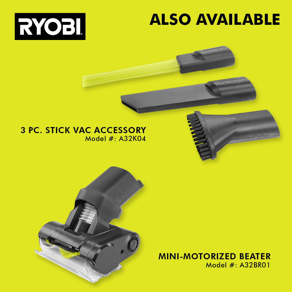 ONE+ 18V Cordless Vacuum Cleaner Handheld, Hand Vacuum with Powered Brush (Tool Only)