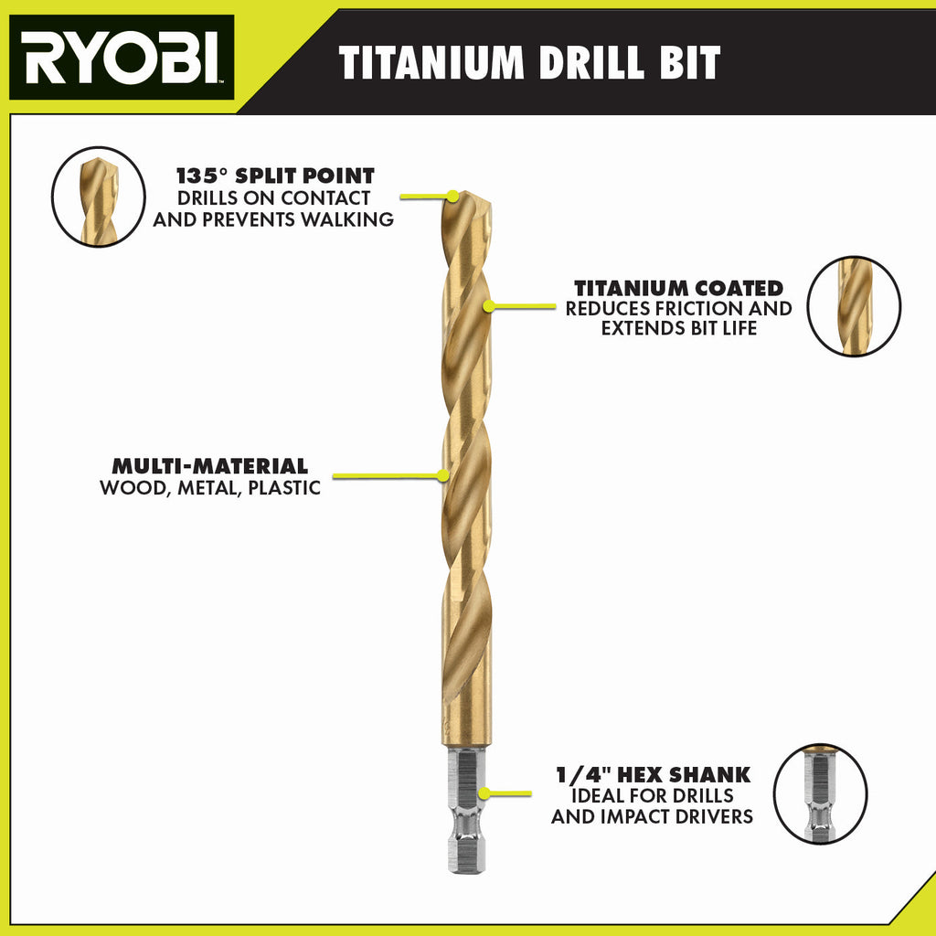 Titanium Drill Bit Kit (22-Piece)