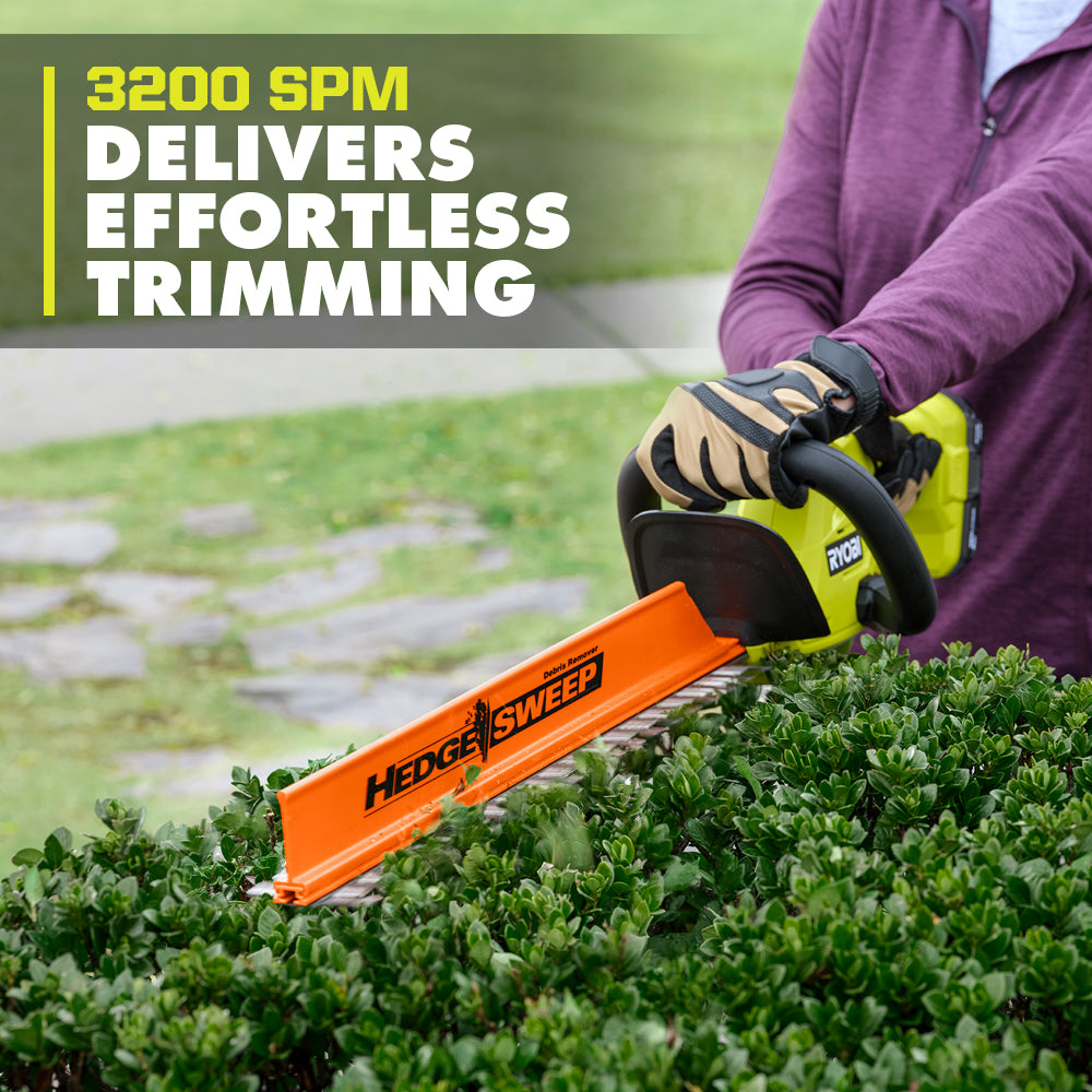 18V ONE+ 22" Lithium-Ion Electric Hedge Trimmer Cordless with 2.0 Ah Battery and Charger